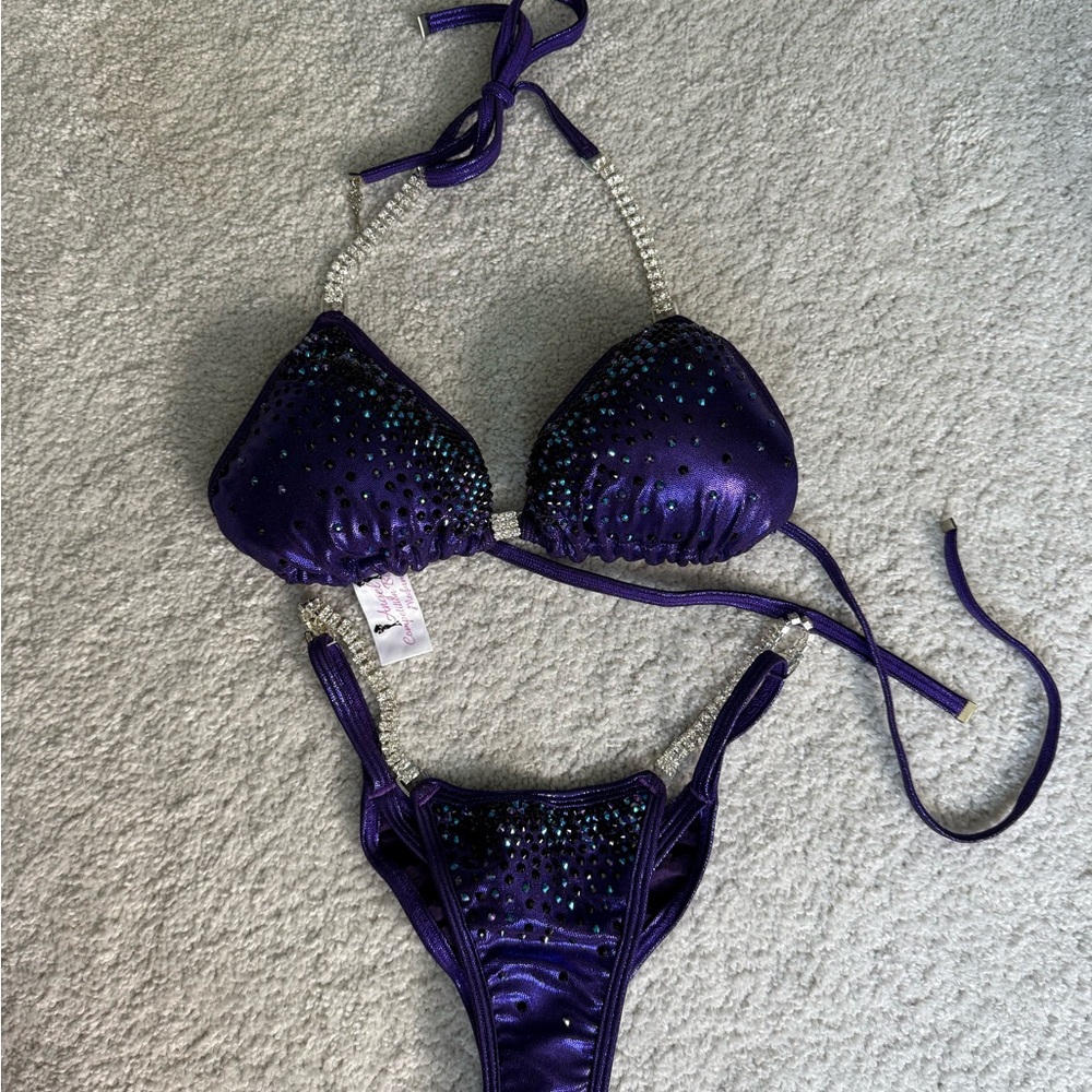 Angel Competition Purple Sequin Bikini